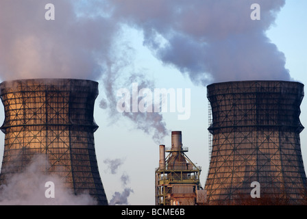 Öl-Raffinerie, Deutschland. Stockfoto