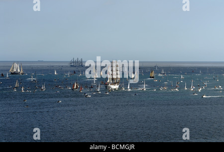 Tall-Ships race Falmouth Cornwall 2008 Stockfoto