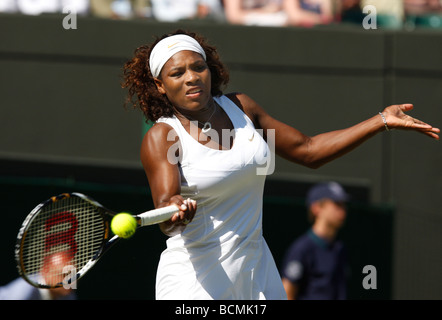 Wimbledon Championships 2009, Serena Williams USA in Aktion Stockfoto