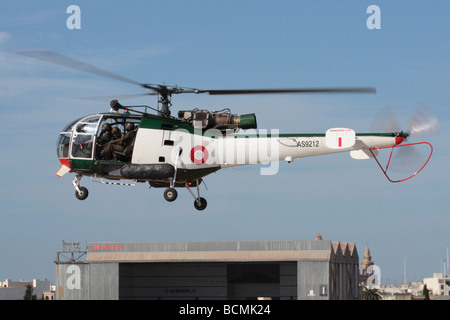 Armed Forces of Malta Alouette III Helikopter Stockfoto