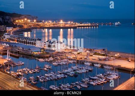 Dover Marina und Eastern Docks und Fährhafen Dover, Kent GROSSBRITANNIEN. Stockfoto