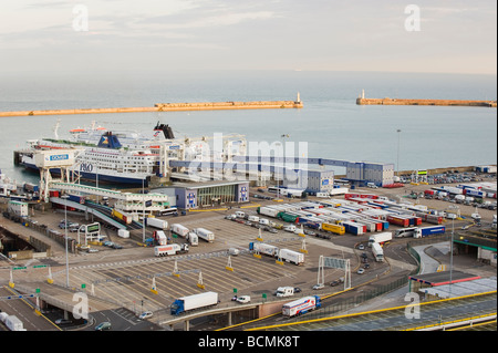 Östlichen Docks und Fähre Hafen Dover Kent UK Stockfoto