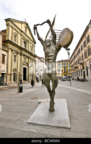 Piazza Gramsci Novara Italien Stockfoto