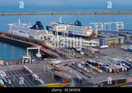 Östlichen Docks und Fähre Hafen Dover Kent UK Stockfoto