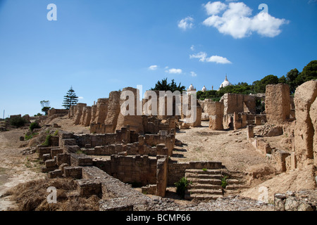 In der Nähe von Tunis war die legendäre Stadt Karthago 814 v. Chr. von den Phöniziern gegründet und im Jahre 146 v. Chr. von den Römern zerstört. Stockfoto