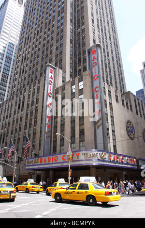 Welt berühmten Radio City Music Hall, New York City, USA Stockfoto