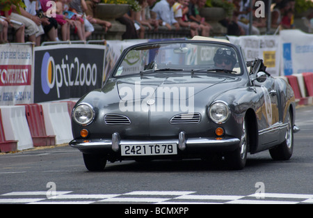 Bressuire Oldtimer-Anzeige und Rennen in Frankreich Stockfoto