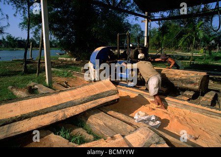 Vietnam, Hoi an, Kim Bong Dorf, Schiffbau Stockfoto