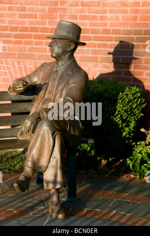 "William Faulkner", Oxford, Mississippi, Vereinigte Staaten, statue Stockfoto