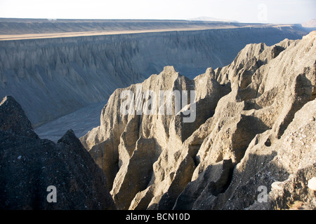 Robuste Terraner im Grand Canyon in Kujtunskaja, Uigurischen Autonomen Gebiet Xinjiang, China Stockfoto