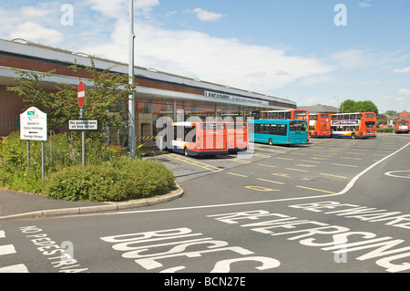 Busbahnhof in Chorley, Lancashire, uk Stockfoto