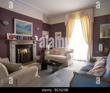 Wohnzimmer im Victorian house Stockfoto