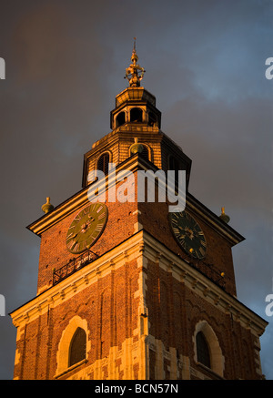 Polen Krakau Rathausturm Stockfoto