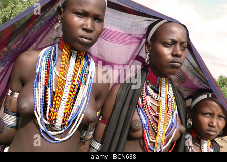 Äthiopien-Omo-Tal-Erbore-Stamm Stockfoto