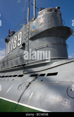 U-Boot-C-189 NATO-Klassifikation russische Diesel nennen Whiskey 215 heute Museum St. Petersburg, Russland Stockfoto