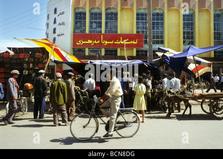 China Xinjiang Kashgar Alltag Stockfoto