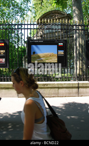 Open-Air-Ausstellung am Jardin du Luxemburg Paris Frankreich Stockfoto