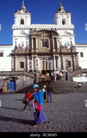 Kathedrale von San Fransisco Plaza Quito Ecuador Stockfoto
