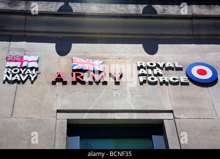 Armed Forces Karriere Büro im Zentrum von London Stockfoto