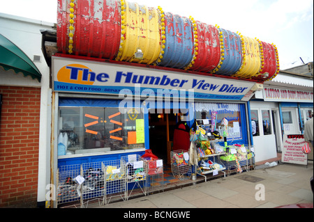 Das Humber Ansicht Diner an Cleethorpes Küste Stockfoto