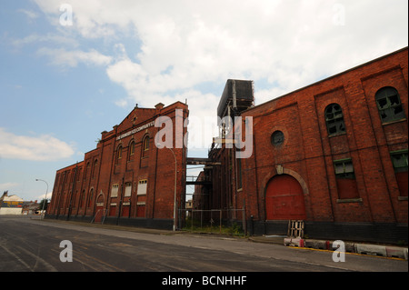 Grimsby dockt einst blühende, aber jetzt fast menschenleer, da die Fischerei-Industrie weiterhin in Verfall geraten Stockfoto