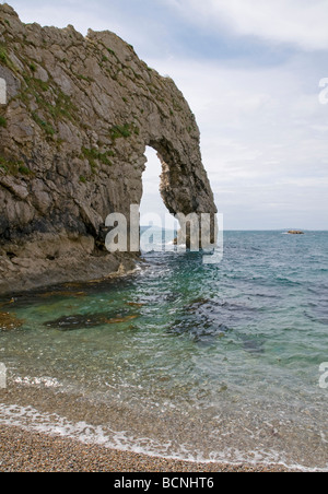 Markante Küste bei Durdle Door in der Nähe von Lulworth an Dorset Südküste Stockfoto