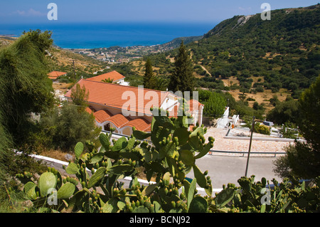 Kirche der Jungfrau Maria Lagouvarda Jungfrau Maria von den Schlangen in Markopoulo auf griechischen Insel von Kefalonia Griechenland GR Stockfoto