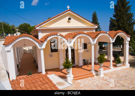Kirche der Jungfrau Maria Lagouvarda Jungfrau Maria von den Schlangen in Markopoulo auf griechischen Insel von Kefalonia Griechenland GR Stockfoto