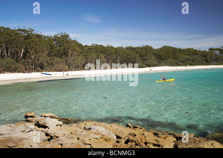 Kajak grün Patch Strand Booderee National Park Jervis Bay Territory Australien Stockfoto