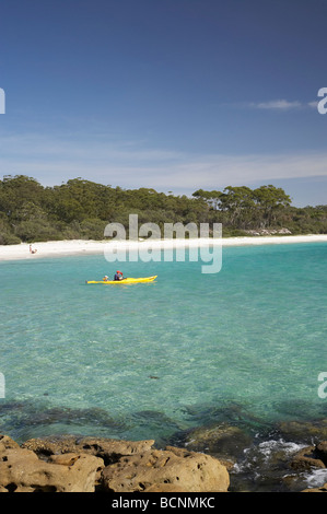 Kajak grün Patch Strand Booderee National Park Jervis Bay Territory Australien Stockfoto