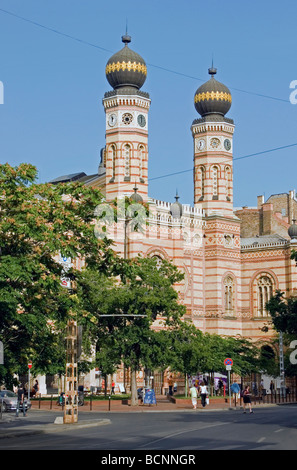 Große Synagoge und jüdischen Nationalmuseum am Pester Dohany Straße in Budapest Stockfoto