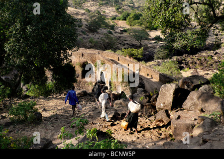 Äthiopien portugiesische Brücke in der Nähe von Bahir dar Stockfoto