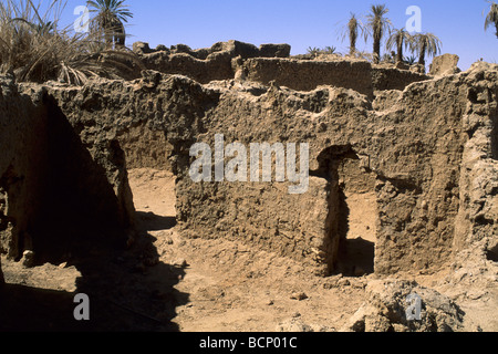 Libyen-Reste der antiken Stadt Garamantis Germa Stockfoto