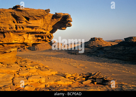 Saudi Arabien-Nefud-Wüste Stockfoto