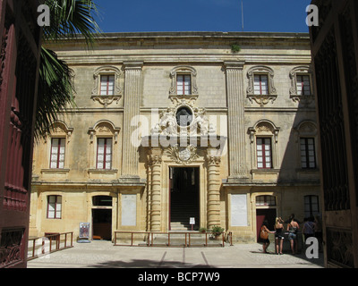 Vilhena Palace - beherbergt heute das Museum für Naturkunde - Pjazza San Publiju, Mdina, Malta, Mittelmeer, Europa Stockfoto