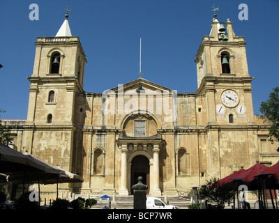 St. Johns Co-Kathedrale, Misrah San Gwann, Triq Ir-Repubblika, Valletta, Malta, Mittelmeer, Europa Stockfoto