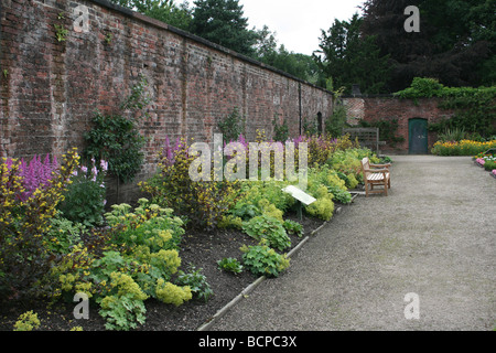 Croxteth Hall ummauerten Garten, Liverpool, England, UK Stockfoto