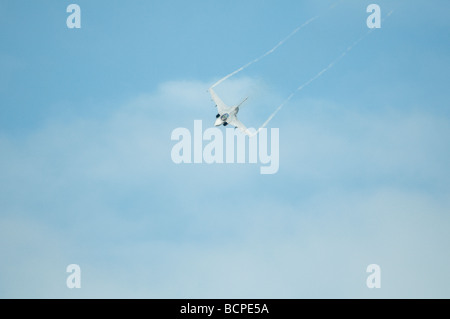 Fairford Airshow Sonntag 2009 Saab Gripen F7 JAS39C, schwedische Luftwaffe Stockfoto