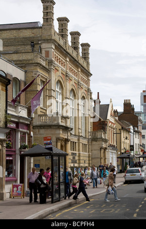 Bedford Stadtzentrum Hautpstraße Bedfordshire England uk gb Stockfoto