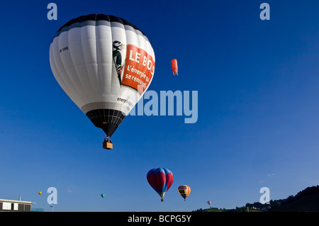 Heißluftballons in Appenzell Held Trophy CH Stockfoto