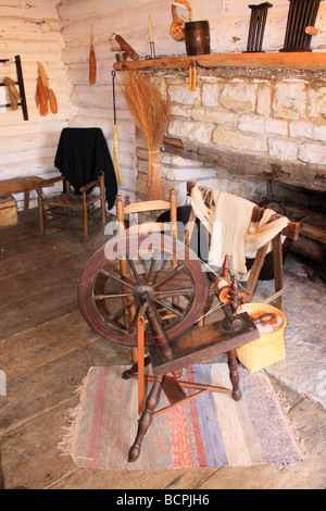 McGinty Blockhaus an Old Fort Harrod State Park unsere Kentucky Stockfoto