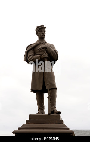 Staue errichtet in Stunde der großen Armee der Republik durch Charles Strahan Kommandierender Offizier des Regiments 21. Virginia MA Stockfoto