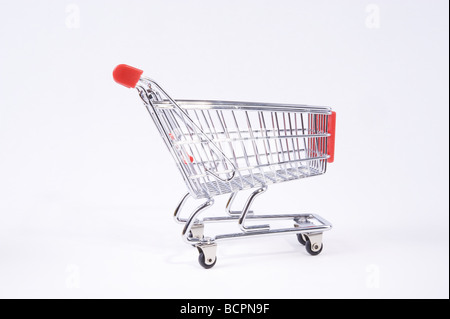 Mini Einkaufswagen Einkaufswagen Stockfoto