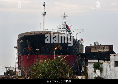 Schiff brechen Alang Sosiya Recycling Hof Gujarat Golf von Kambhat Indien Stockfoto