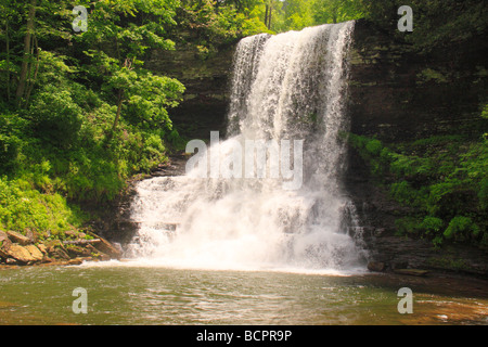 Kaskaden-Wasserfall wenig Stony Creek Pembroke Virginia Stockfoto