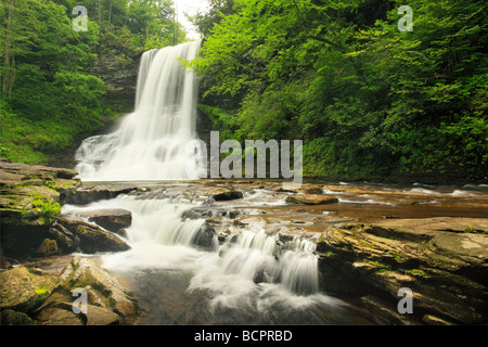 Kaskaden-Wasserfall wenig Stony Creek Pembroke Virginia Stockfoto