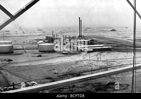 Saudi Arabien aus Brunnen von Ibn Sau'd - arabischen Amerika Oil Co Stabilisierung Einheit Dahran Stockfoto