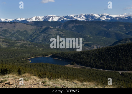 Echo Lake und Rocky Mtn N P Mount Evans Scenic Byway Colorado USA Stockfoto