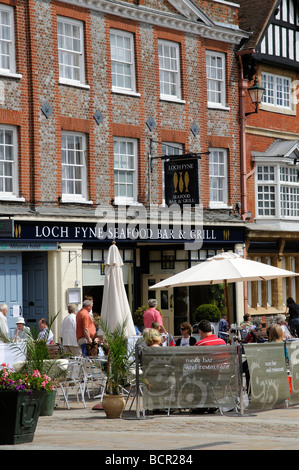 Loch Fyne Meeresfrüchte-Bar grill Restaurant Henley on Thames-Oxfordshire-England-UK Stockfoto