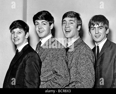 BEATLES 1962 von links Ringo Starr Paul McCartney John Lennon und George Harrison Stockfoto